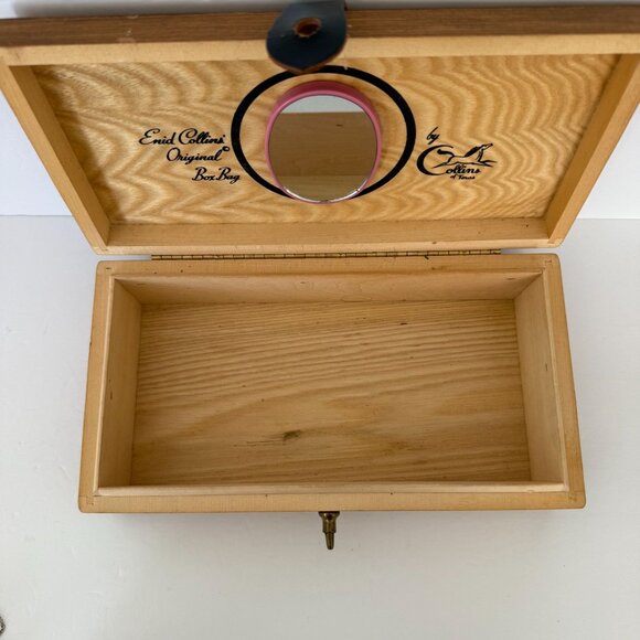 Enid Collins Original Box Bag With Mirror Brass Clasp NO HANDLE - Picture 4 of 10